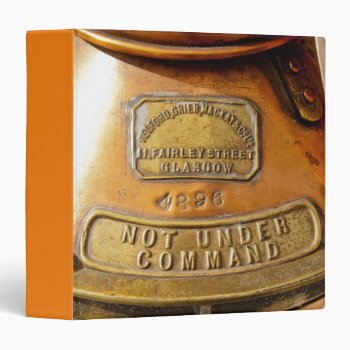 Not Under Command 3 Ring Binder by wottwin at Zazzle
