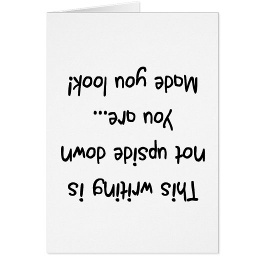 Not upside down you are cards (Front)