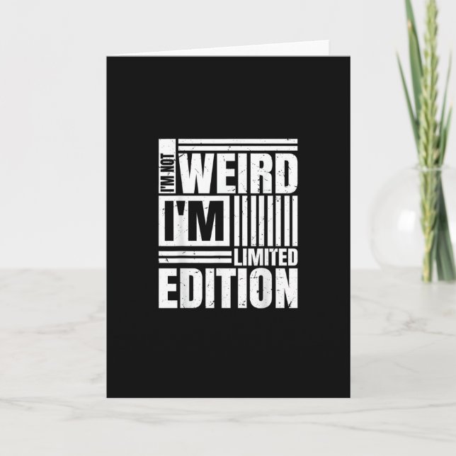 Not Weird Just More Creative Anime Lover Playful S Card (Front)
