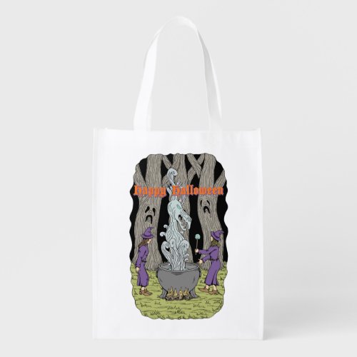 Not What They Expected Happy Halloween Grocery Bag