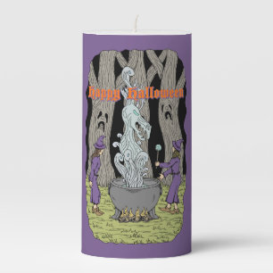 Not What They Expected Happy Halloween Pillar Candle
