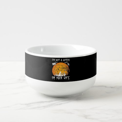 Not Witch Wife Halloween Sunset Cauldron_1 Soup Mug