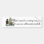 Not Wrong Note, Alternative Pitch Bumper Sticker at Zazzle