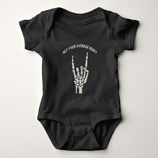 Not Your Average Baby Rocker Baby Bodysuit (Front)