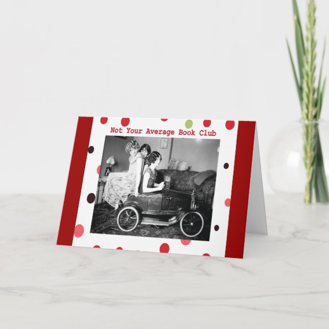 Not your average book club card (Front)