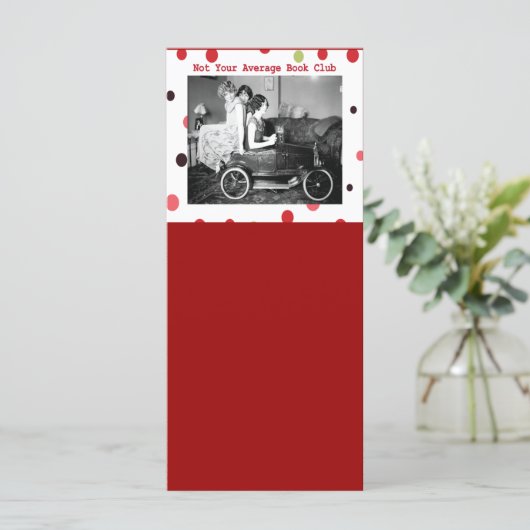 Not Your Average Book Club Marker (Standing Front)