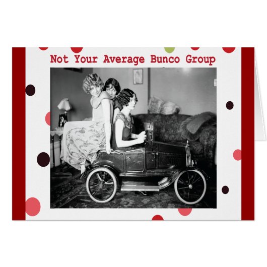 not your average bunco group cards (Front Horizontal)