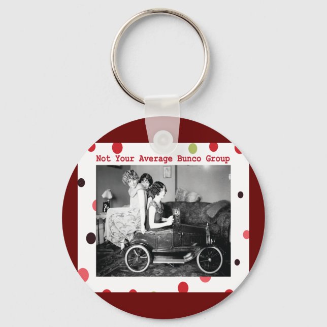 not your average bunco group keychain (Front)