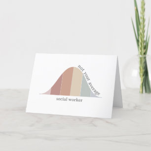 Not your average Social Worker Letterpress Thank You Card