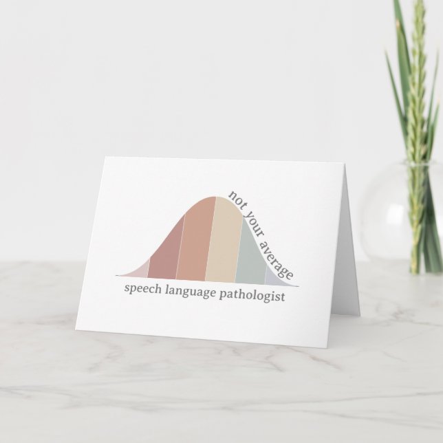 Not your average Speech Language Pathologist  Letterpress Thank You Card (Front)