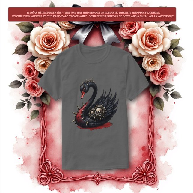 Not Your Average Swan – Spikes, Skulls & Sass.  T-Shirt (Creator Uploaded)