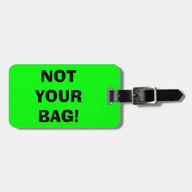neon green luggage