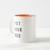 Not Your Boo Halloween Two-Tone Coffee Mug (Front Left)