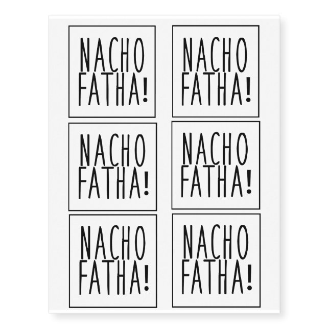 (Not Your) Fatha Temporary Tattoos (Front)