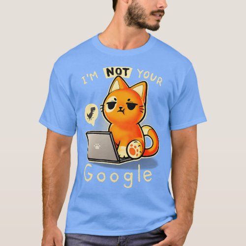 Not your Google Laptop cat Angry kitty error T_Shirt