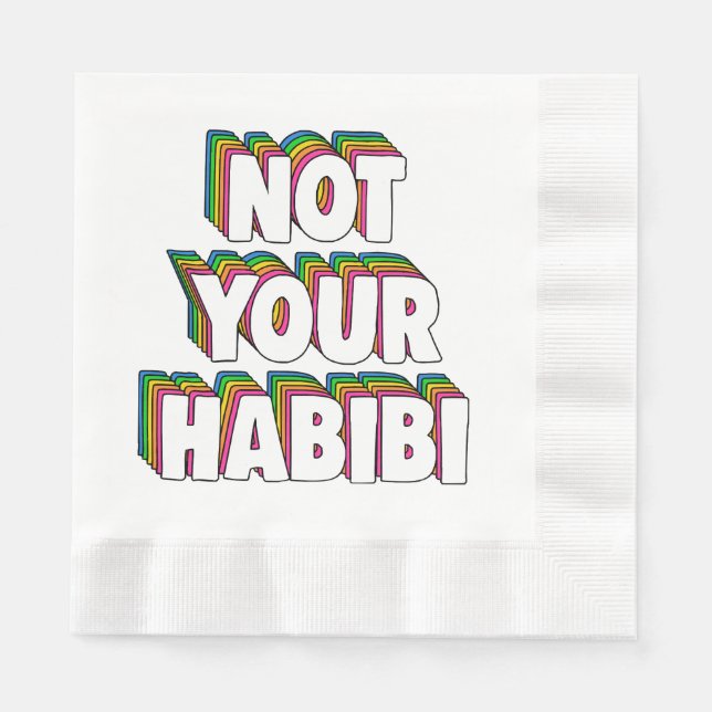 Not Your Habibi Napkins (Front)