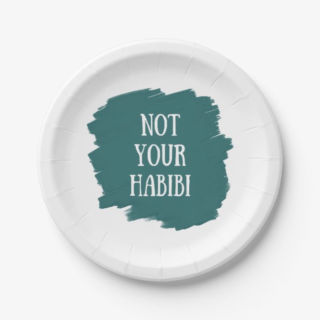 Not Your Habibi Paper Plates (Front)