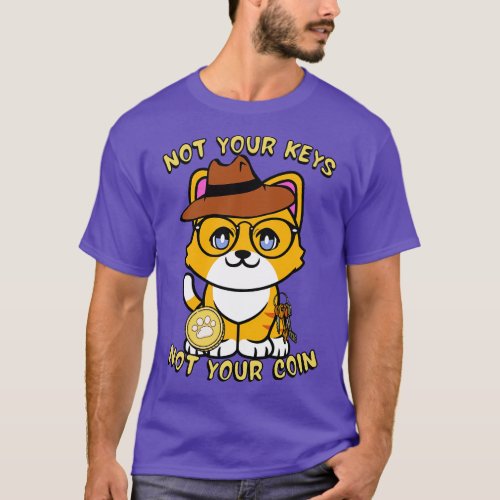 Not your keys not your coin orange cat T_Shirt