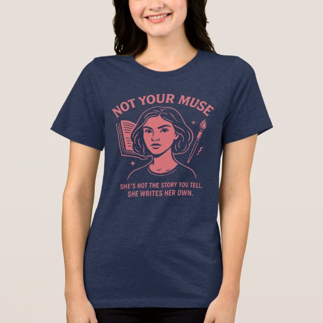 Not Your Muse – Feminist Graphic Tee for Girls (Front)