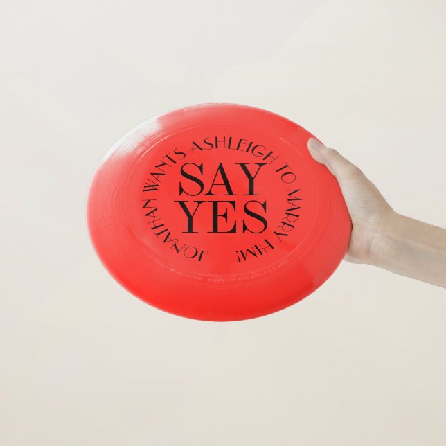 Not Your Ordinary Frisbee Will You Marry Me (In Hand)