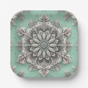 Not Your Ordinary Snowflakes II Paper Plates