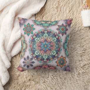 Not Your Ordinary Snowflakes Throw Pillow