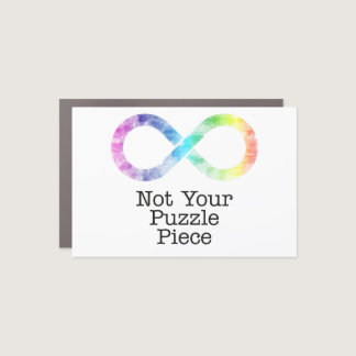 Not your puzzle piece- autism awareness/acceptance car magnet