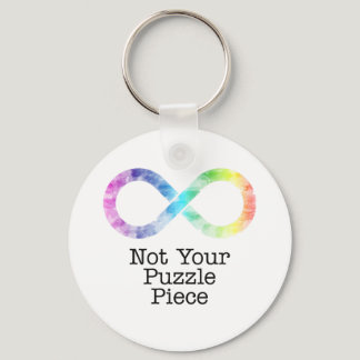 Not your puzzle piece- autism awareness/acceptance keychain