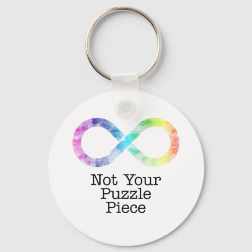 Not your puzzle piece_ autism awarenessacceptance keychain