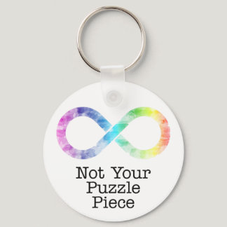 Not your puzzle piece- autism awareness/acceptance keychain