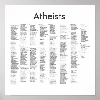 notable atheists, Atheists Poster
