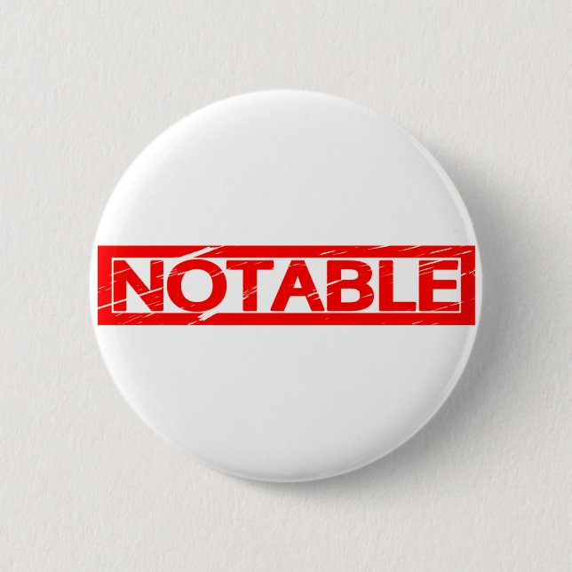 Notable Stamp Button (Front)