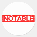Notable Stamp Classic Round Sticker