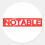 Notable Stamp Classic Round Sticker