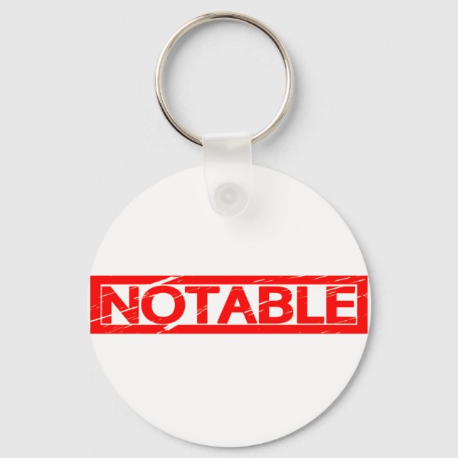 Notable Stamp Keychain (Front)