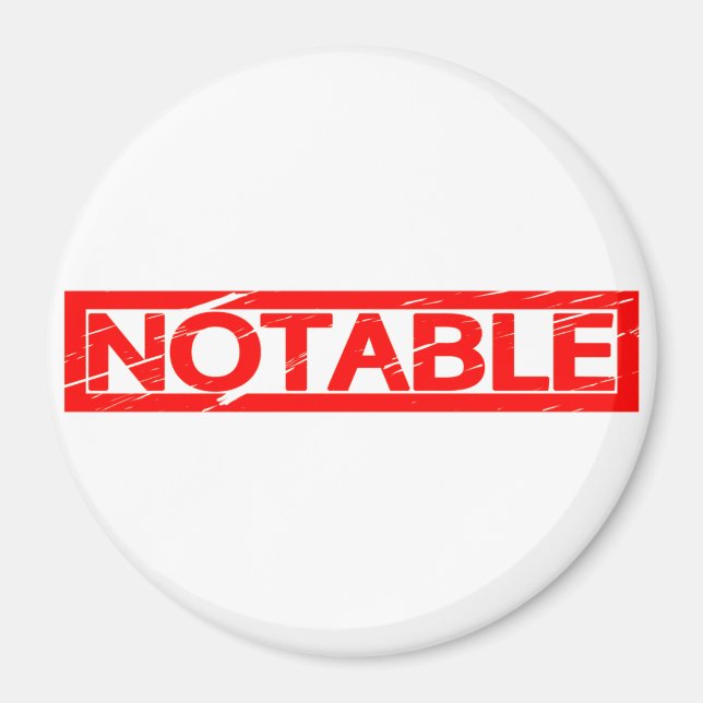 Notable Stamp Magnet (Front)