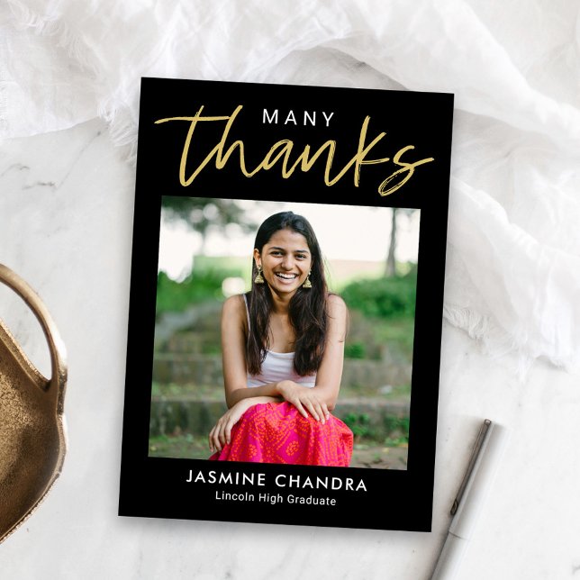 Notably Cool Editable Color Graduation Thank You Card (Creator Uploaded)