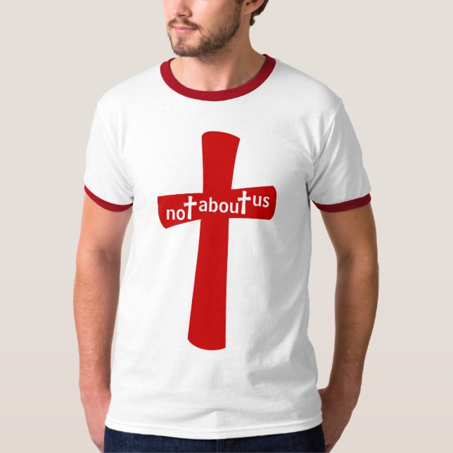 notaboutus red cross T-Shirt (Front)