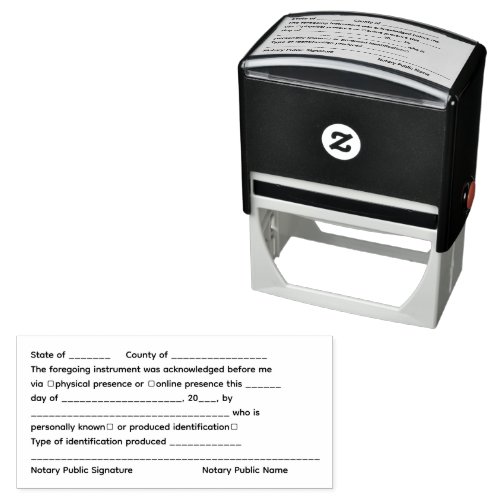 Notary Acknowledgement Certificate Stamp