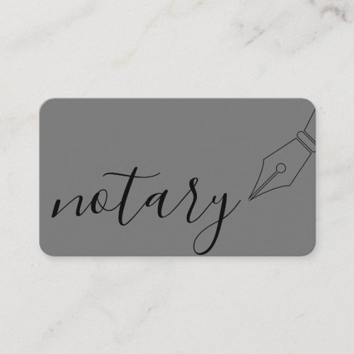 Notary Agent Nib Logo Tax Preparatory Book Keeping Business Card