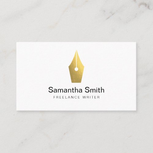 Notary Agent Pen Logo Freelance Calligraphy Writer Business Card