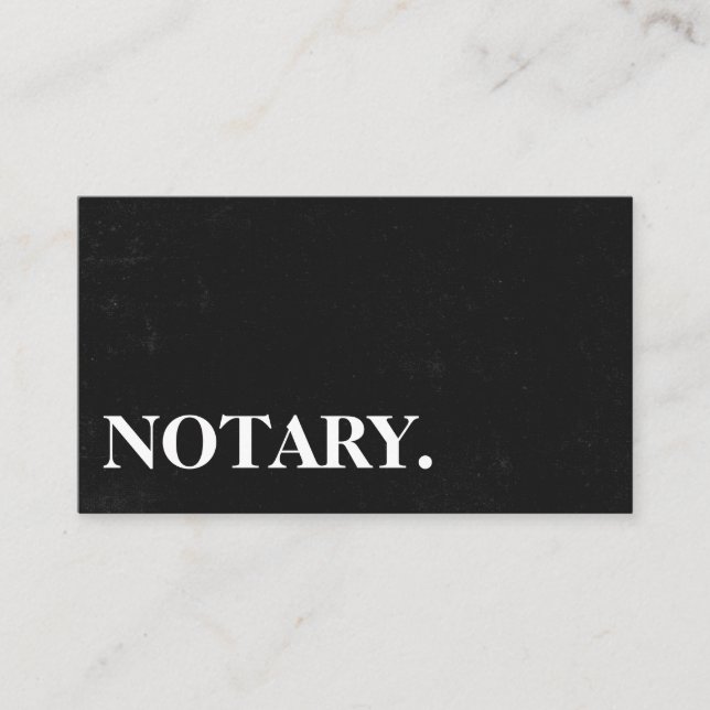 Notary Agent Pen Logo Freelance Calligraphy Writer Business Card (Front)