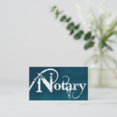 Notary Brushed Business Card (Standing Front)