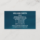 Notary Brushed Business Card (Back)