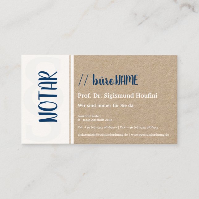 Notary Business Card (Front)