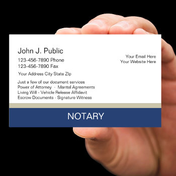 Notary Business Cards by Luckyturtle at Zazzle