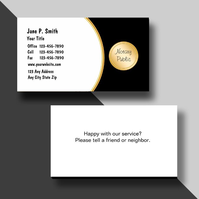 Notary Business Cards (Creator Uploaded)