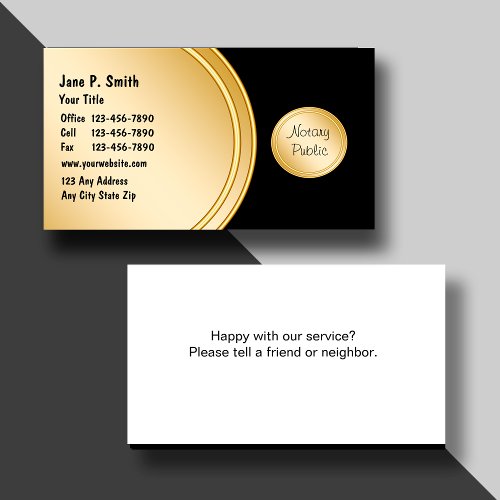Notary Business Cards