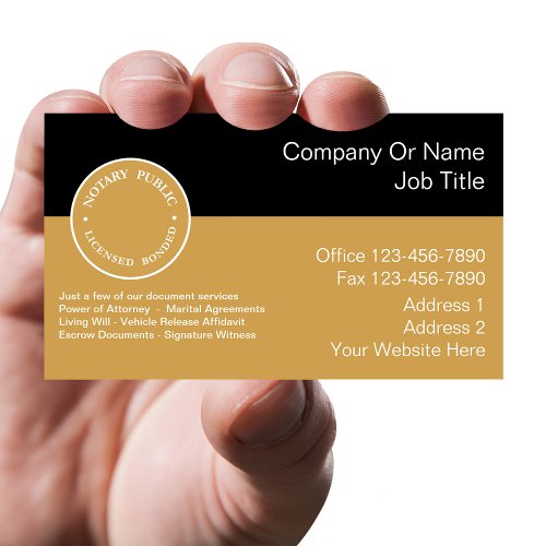 Notary Business Cards