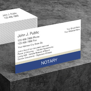 Notary Business Cards